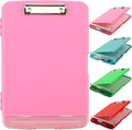 SFLHHDM Plastic Clipboard with Storage, High Capacity Clip Boards 8.5x11 with Storage, Heavy Duty Nursing Clipboard Folder, Clipboards Cute, Letter A4 Size Clipboards with Storage for Teachers, Nurse