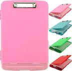 SFLHHDM Plastic Clipboard with Storage, High Capacity Clip Boards 8.5x11 with Storage, Heavy Duty Nursing Clipboard Folder, Clipboards Cute, Letter A4 Size Clipboards with Storage for Teachers, Nurse