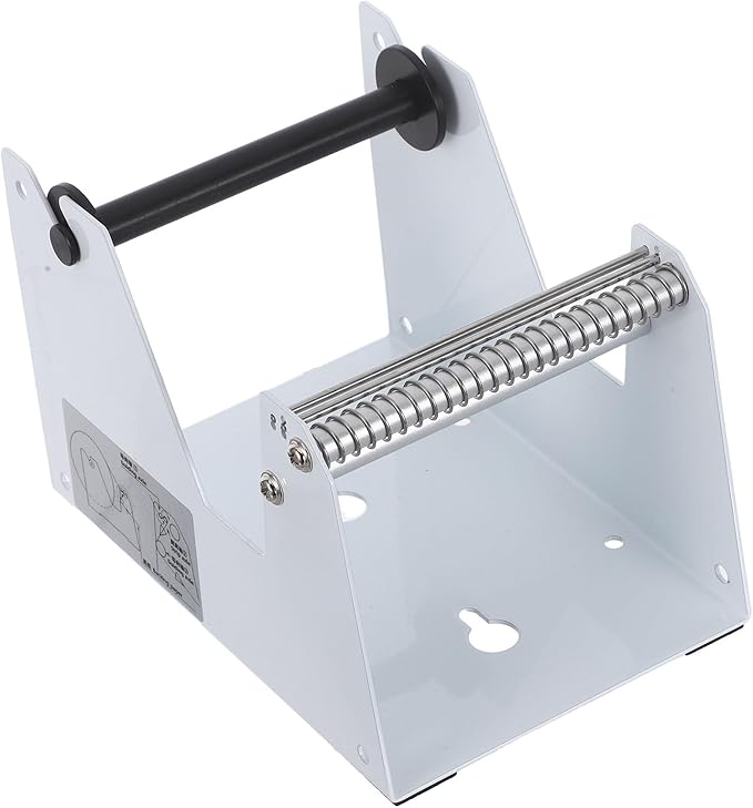 NUOBESTY Desktop Manual Label Dispenser Stand - Thermal Label Holder Roll Organizer - Sticker Dispenser Tool for Office Easy Application Roll Sticker Rack for Shipping Printers