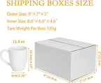 9x7x5 Shipping Boxes Set of 30, White Corrugated Cardboard Box for Mailing Business Packaging