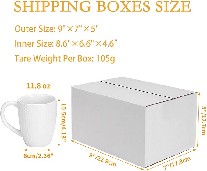 9x7x5 Shipping Boxes Set of 30, White Corrugated Cardboard Box for Mailing Business Packaging