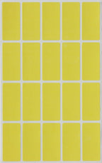 Royal Green Color Code Labels Rectangular 1.57 inch x 0.75 inch Yellow Stickers Rectangular Labels (40mm x 19mm) - 1000 Pack