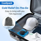 Large Refillable Ice Bag for Injuries, FSA Eligible, 14.5" x 10.6" Travel Ice Water Bag with Straps for Cold Therapy, Ice Pack Pain Relief for Swelling, Inflammation, Arthritis, Muscle
