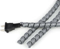 Spiral Wire Wrap, 9.84ft, 16.4ft, 33ft Spiral Cable Wrap Sleeve Hose for Computer, Power, Audio & Video Cords Stop Cord Tangle and Detangler (Grey, 8mm (5/16")-33ft)