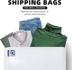 POLYSELLS 50 pcs 14.5x19 Inches White Poly Mailers Shipping Envelopes, Strong Adhesive Sealing, Waterproof, and Tear-resistant Postal Mailing Bags for Clothing, Books, and Accessories