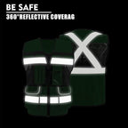 Safety Vest High Visibility Reflective Construction Vest for Men Women