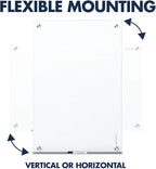 Quartet Dry Erase Board, Magnetic Whiteboard 24" x 18", Glass Board for Wall, Infinity, Brilliance White (G22418W)