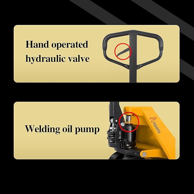 Manual Pallet Jacks 5500lbs Capacity Industrial Hand Pallet Truck 48" Lx27''W Fork Size
