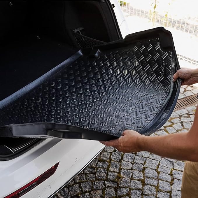 Rezaw-Plast Trunk Mat for Mercedes GLC Coupe (2016-2022) – Custom Fit Cargo Liner, Waterproof, Anti-Slip, Odorless, Easy Clean, No Trimming Black