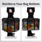 2PK Insulated Grocery Bags Reusable Heavy Duty - Cooler Tote with Reinforced Base for Stability & No Sag - XL Thermal Bag for Hot Cold Food, Delivery, Shopping, Travel, Camping, Grocery Essentials