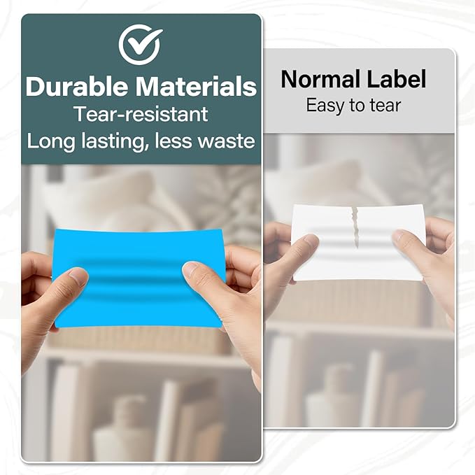 500 Pcs Large Moving Labels for Boxes 3 ×5 Inch Vinyl Self Adhesive Rectangle Stickers Color Coding Labels Waterproof Removable for Storage Bins Classroom Office Warehouse, Fluorescent Blue