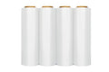 APQ 4 Rolls of Blown Hand Stretch Film 18" x 2000'. Clear Hand Stretch Wrap, 60 Gauge. Tear Resistant Residue Free Film for Moving, Shipping, Wrapping. Industrial Grade Pallet Shrink Wrap Film.