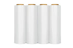 APQ 4 Rolls of Blown Hand Stretch Film 18" x 2000'. Clear Hand Stretch Wrap, 60 Gauge. Tear Resistant Residue Free Film for Moving, Shipping, Wrapping. Industrial Grade Pallet Shrink Wrap Film.