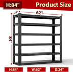 Metal Storage Shelves Unit,6-Tier Adjustable Heavy Duty Garage Shelving,4200LBS Garage Storage Industrial Shelves,Storage Racks,Steel Shelf Suitable for Shop,Warehouse,Basement