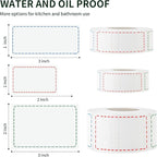 500 Removable Freezer Labels, 2x3 inches Water Oil Waterproof Stickers to Write on for Bottles Canning Containers Jars Pantry Organization Paper Name Clothes Tags Box Storage Bins Daycare, 3 Color