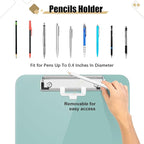 Hongri Plastic Clipboard with Pen Holder, Green 8.5x11 Letter Size Clip Board for Classroom, Office, Students, Nurses and Women, Low Profile Clip, Size 12.5 x 9 in(Pack of 6)