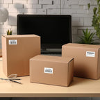 12 Rolls 12000 Labels 2.25" x 1.25" Direct Thermal Labels - AveneMark Perforated for Barcode Address Labels - Postage Shipping Labels Compatible with Rollo & Zebra Desktop Printers,1000 Labels/Roll