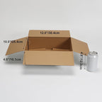 CRUGLA 12x10x4 White Shipping Boxes Set of 15, White Corrugated Cardboard Boxes for Small Business Shipping Mailing Packing