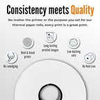 3 1/8 X 230 Thermal Paper Rolls (30 Rolls/Box) – BPA-Free Rolls for POS Systems, Cash Registers & Credit Card Machines