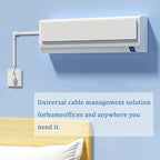 Wire Covers for Cords On Wall - Cord Management on Wall for Home and Office, Paintable PVC Cable Raceway Cover (White, 125")