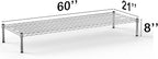 21''W x 60''L x 8''H Chrome Plated Wire Dunnage Rack | Off The Floor Storage