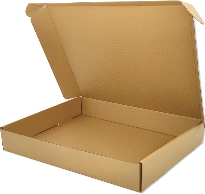 Brown Shipping Boxes for Small Business Pack of 25-13x10x2 inches Cardboard Corrugated Mailer Boxes for Shipping Packaging Craft Gifts Giving Products