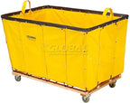 GLOBAL INDUSTRIAL Vinyl Basket Bulk Truck, 20 Bushel, Yellow