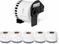 Suminey - Compatible Continuous Labels Replacement for Brother DK-2205 (2.4 in x 100 ft), Use with Brother QL Label Printers [6 Rolls+ 1 Refillable Cartridge] ﻿