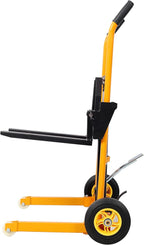 440lbs Material Lift Stacker, 35.5" Hydraulic Fork Lift, Max Lift Manual Forklift Pallet Lift Dolly, Manual Pallet Stacker for Supermarket, Warehouse, and Household