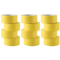 Lichamp 12 Rolls Vinyl Tape, Premium Safety Marking and Traffic Floor Marking Tape, Bundling, Social Distancing, 2 Inch x 36 Yards per Roll, 432 Total Yards, Yellow
