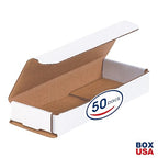 BOX USA BMRX1X 6 1/2"L x 2 1/2"W x 1"H, White (Pack of 50)