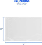 1000 Count 6.5" x 10" Shipping Label Envelopes, Clear Packing List Pouches with Self-Adhesive Back, Top Loading for Shipping Labels Sleeves, for Packing Slips, Labels Invoices & Paperwork. GPI