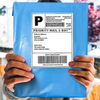 POLYSELLS 1000 pcs 9x12 Inches Blue Poly Mailers Shipping Envelopes, Strong Adhesive Sealing, Waterproof, and Tear-resistant Postal Mailing Bags for Clothing, Books, and Accessories