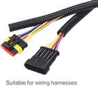 Alex Tech 50ft - 1 inch Split Wire Loom Tubing - Black