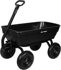 BILT HARD 1200 lbs 7 Cu Ft Poly Garden Dump Cart with 2-in-1 Convertible Handle, Quick Release, Dump Wagon Heavy Duty for Yard, Outdoor