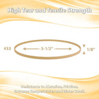 Rubber Bands Size 33, Bulk Pack of 5lb (3,000) Tan Rubber Bands, 3.5"x1/8", Made In USA