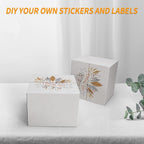 PETAFLOP 25 Pack White 8x8x6 Shipping Boxes, Small Cardboard Corrugated Box for Business, Mailing, Mailer, DIY