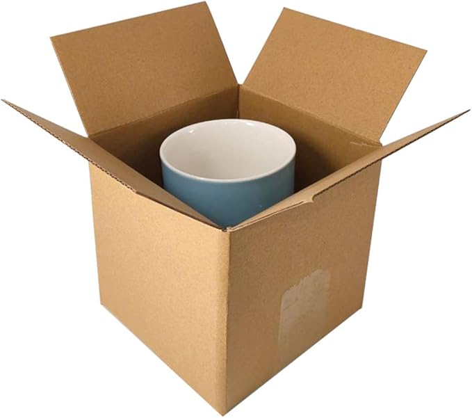 40 Pack 5x5x5 inch Corrugated Boxes Mailer- Corrugated Cardboard Mailer Shipping Boxes, Small Mailing Packing Boxes for Shipping, Moving, Storage