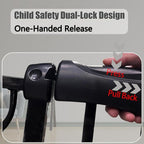 Extra Wide Baby Gate, 57.5-62 Inch - Black Metal, Pressure Mounted Indoor Safety Gate, Walk-Through Dog Gate for Kids & Pets, 30 Inch Tall