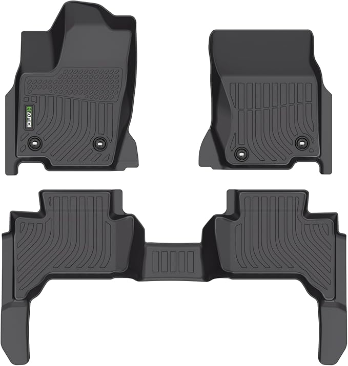 HAFIDI® Floor Mats Fit for 2024 2025 Lexus GX550 (5 Seat) All Weather Protection TPE Car Floor Liners, Fits 1st & 2nd Row Full Set Custom Accessories, Black