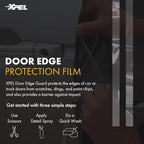 XPEL Door Edge Guard Protection Film Roll, 4-24" Strips - Car or Truck Doors, Protective Barrier Against Minor Scratches, Paint Chips, Door Edge Impact, and Dings - Prevents Damage and Possible Rust