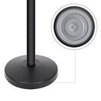 Amazon Basics Premium Crowd Control Stanchions with Easy Assembly, 6.5 foot Sturdy Retractable Belts, Black, Pack of 2