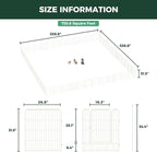 FXW Rollick Unleashed Dog Playpen for Indoor, Yard, RV Camping, 32 inch 48 Panels for Small and Medium Dogs, White│Patented