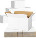 Shipping-Boxes-11x6x6 Inches: 40 Pack Shipping-Boxes-Mailers, White Corrugated-Cardboard-Boxes for Packing Small Business Mailing
