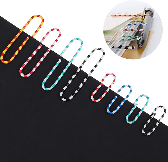 COHEALI 450pcs Metal Paper Clips Office Supplies Binding Pins for School and Office Use Clips for Paper Holding Bookmarks Notebooks Scrapbooks and Document Organization