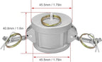 2PCS Cam and Groove Fitting, Aluminum, Type DC, 1" Dust Cap, with 2PCS Camlock Gasket Fitting