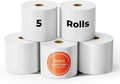 MUNBYN Thermal Paper 3 1/8 x 230ft, 5 Rolls Receipt Paper Work for Star Micronics TSP100 TSP143 Epson 80mm Receipt Printer Square POS Register Credit Card Terminals, Pos Register Paper BPA Free