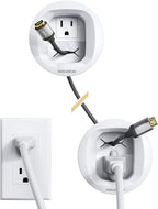 Perlegear in-Wall Cable Management Kit, TV Cord Hider for Wall Mounted TV and Speakers, Power and Low Voltage Wire Management. Includes Drill Template, Dust Bag and Drill Attachment for Easy Install