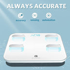 Arboleaf Smart Scale for Body Weight Bathroom Scale Digital Scale Body Weight and Fat, Wi-Fi Bluetooth, Smartphone APP, 14 Body Metrics, Wireless Cloud-Storage, Unlimited Data and Users, BMI, BMR