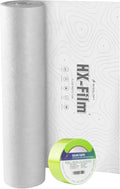 39"x100' Heavy-Duty Floor Protection | Construction Grade Carpet Protector | Drop Cloth Plastic Film for Hardwood Floors | Waterproof Painters Covering with No Residue(Summit White)
